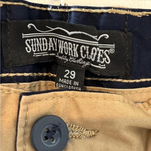 Sunday Work Clothes - Khaki Shorts - Size 29 - Picture 4 of 4